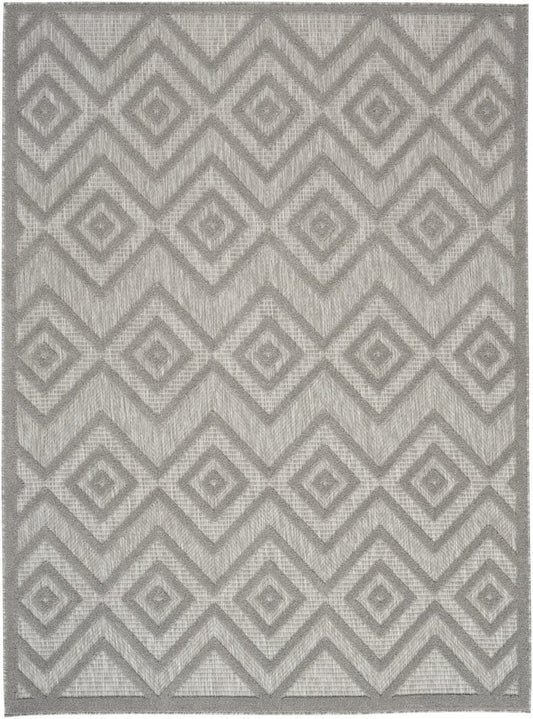 4' X 6' Gray Indoor Outdoor Area Rug