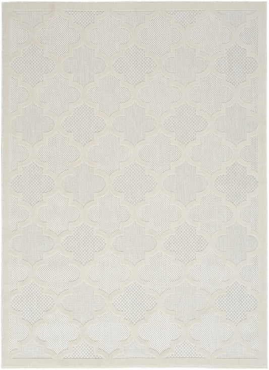 4' X 6' Ivory Indoor Outdoor Area Rug