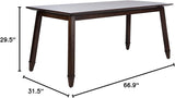 Brayson Modern Walnut Rectangle Dining Table-1