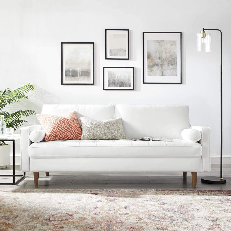 EEI-3764-WHI Valour Performance Velvet Sofa, White-0