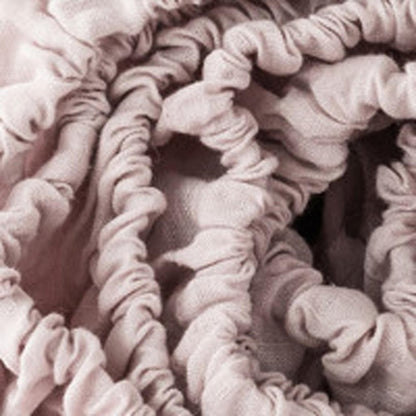 Light Pink Linen Twin Fitted Sheet