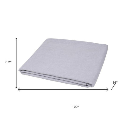Light Pink Linen Twin Flat Sheet