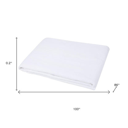 Light Pink Linen Twin Flat Sheet