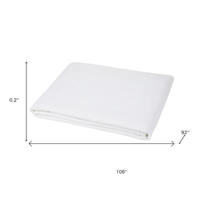 Ivory Linen Full Double Flat Sheet