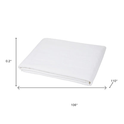 Light Pink Linen King Flat Sheet