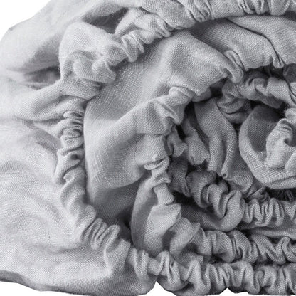 Light Pink Linen Twin Fitted Sheet
