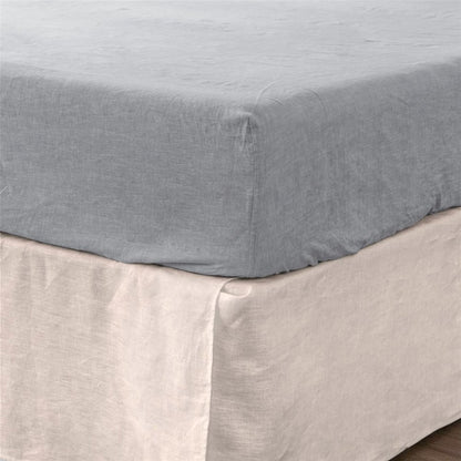 Light Pink Linen King Fitted Sheet