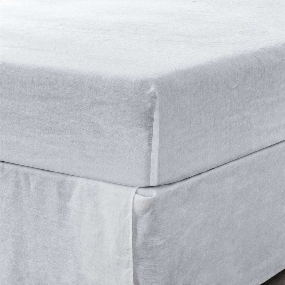 Light Pink Linen Twin Fitted Sheet