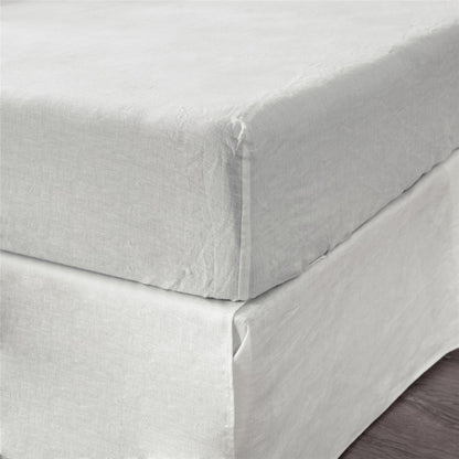 Light Pink Linen King Fitted Sheet