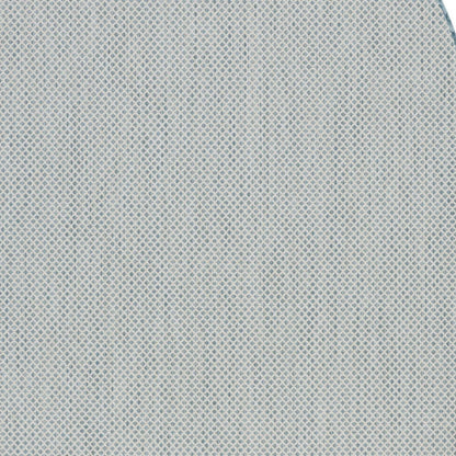 6' Blue Square Geometric Power Loom Area Rug