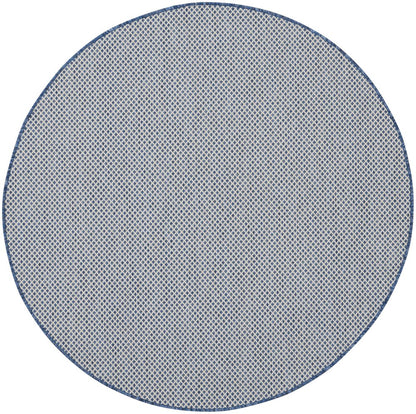 4' Bone Square Geometric Power Loom Area Rug