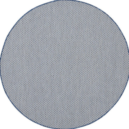 4' Bone Square Geometric Power Loom Area Rug