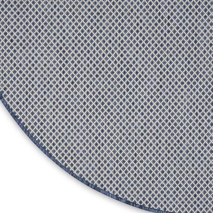 4' Bone Square Geometric Power Loom Area Rug