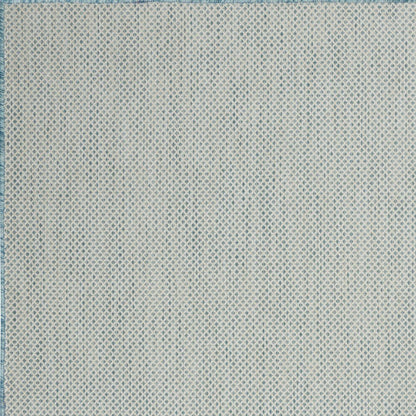4' X 6' Aqua Geometric Power Loom Area Rug