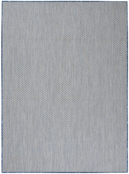 4' X 6' Blue Geometric Power Loom Area Rug