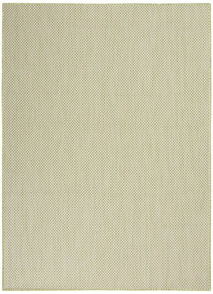 6' X 9' Green Geometric Power Loom Area Rug