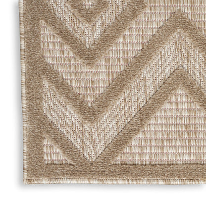 8' X 10' Cream Indoor Outdoor Area Rug