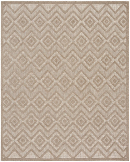 7' X 10' Beige Indoor Outdoor Area Rug