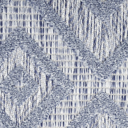 8' X 10' Blue Indoor Outdoor Area Rug