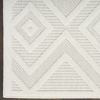 8' X 10' Cream Indoor Outdoor Area Rug