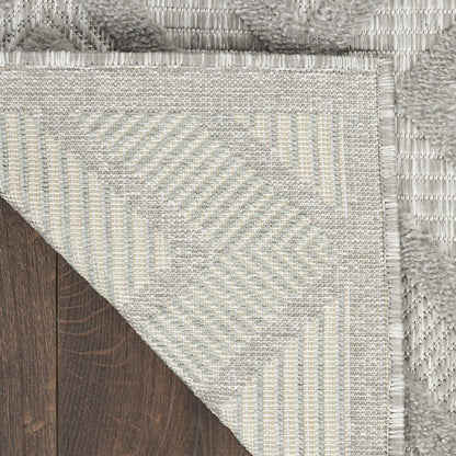 7' X 10' Gray Indoor Outdoor Area Rug