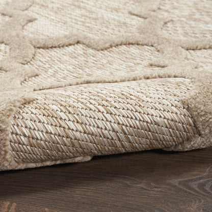 8' X 10' Beige Indoor Outdoor Area Rug