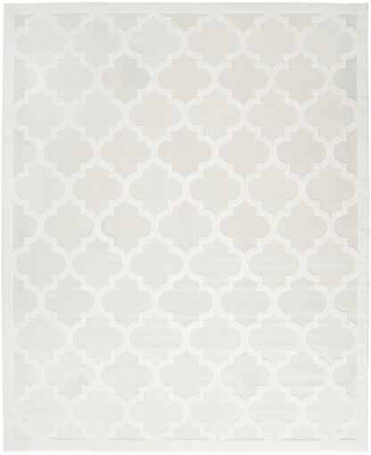 8' X 10' Cream Indoor Outdoor Area Rug