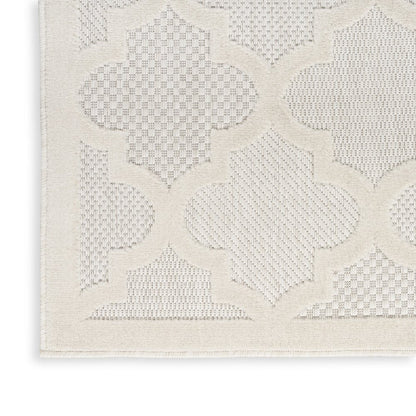 8' X 10' Cream Indoor Outdoor Area Rug