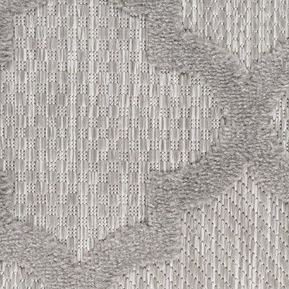 7' X 10' Gray Indoor Outdoor Area Rug