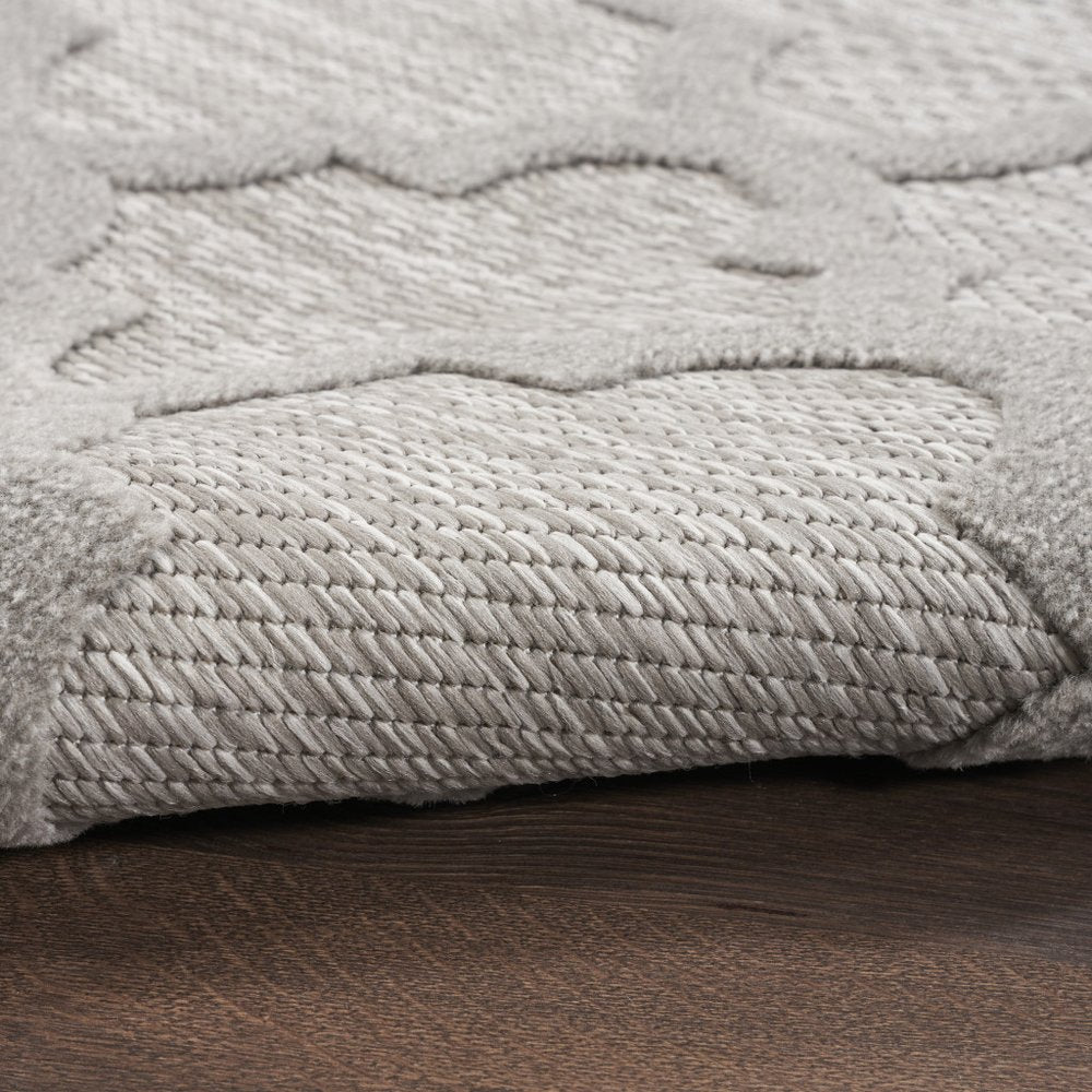 7' X 10' Gray Indoor Outdoor Area Rug