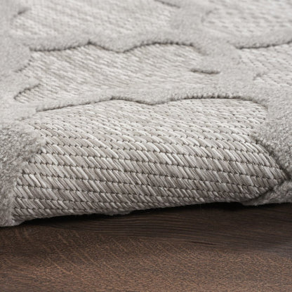 7' X 10' Gray Indoor Outdoor Area Rug