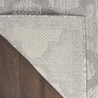 7' X 10' Gray Indoor Outdoor Area Rug
