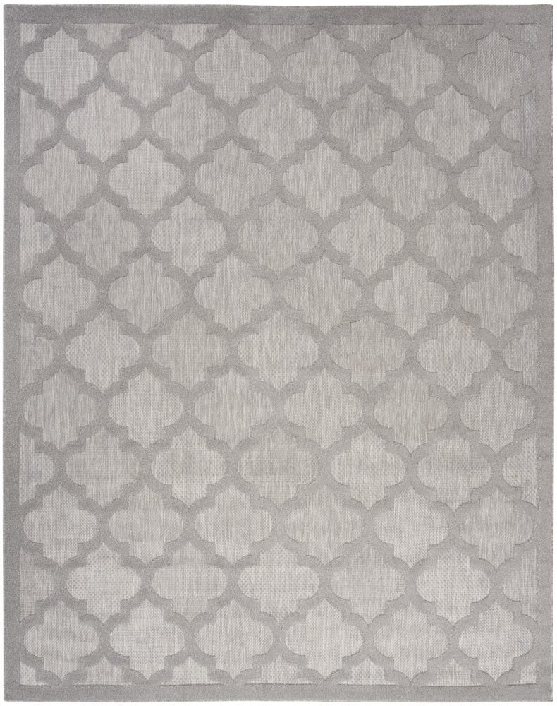 7' X 10' Gray Indoor Outdoor Area Rug