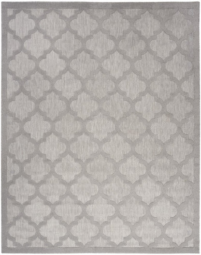 7' X 10' Gray Indoor Outdoor Area Rug