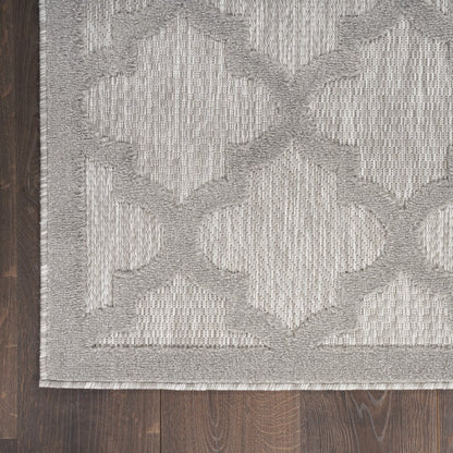 7' X 10' Gray Indoor Outdoor Area Rug
