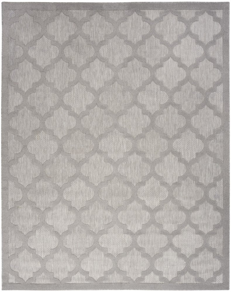 7' X 10' Gray Indoor Outdoor Area Rug