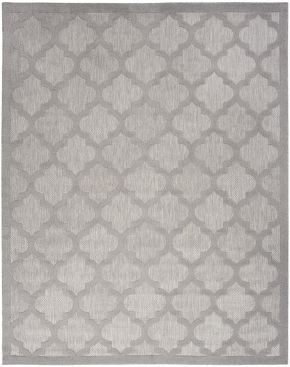 7' X 10' Gray Indoor Outdoor Area Rug