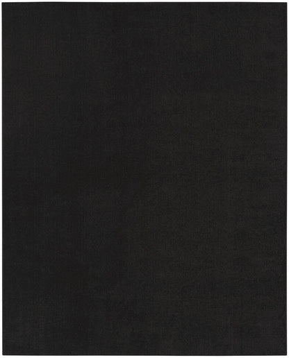 8' X 11' Black Indoor Outdoor Area Rug