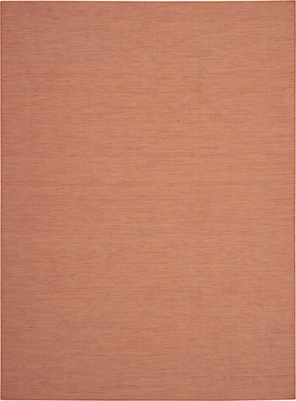 7' X 10' Terracotta Indoor Outdoor Area Rug