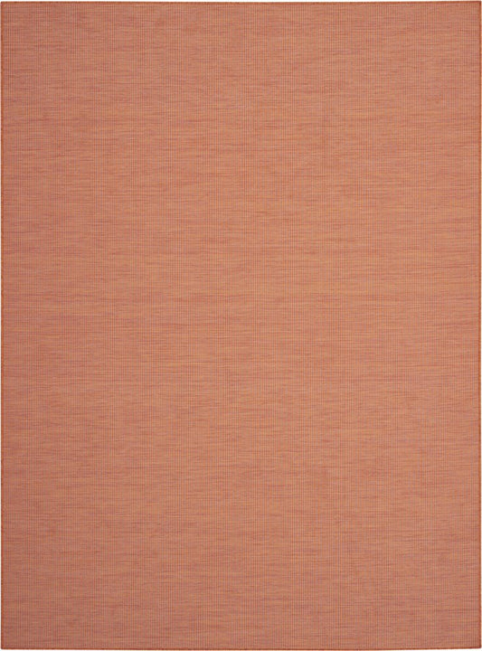 7' X 10' Terracotta Indoor Outdoor Area Rug