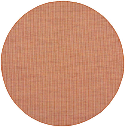6' Terracotta Indoor Outdoor Area Rug