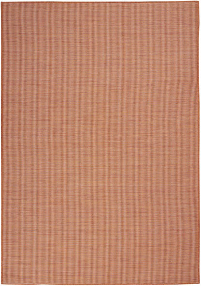 5' X 7' Terracotta Indoor Outdoor Area Rug
