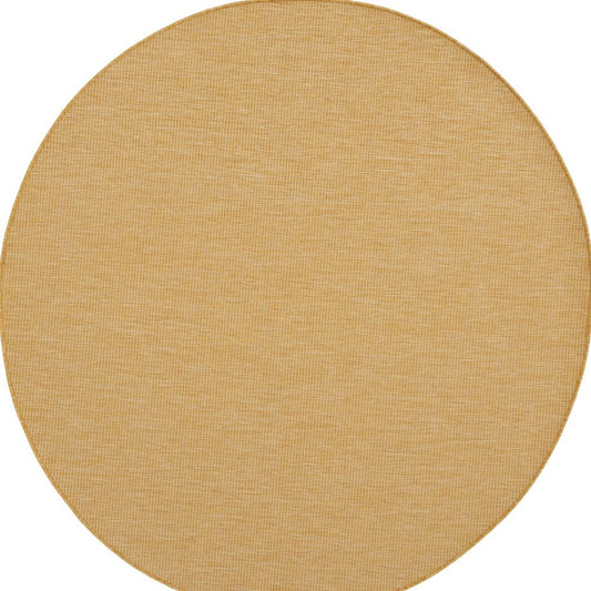 6' Yellow Indoor Outdoor Area Rug