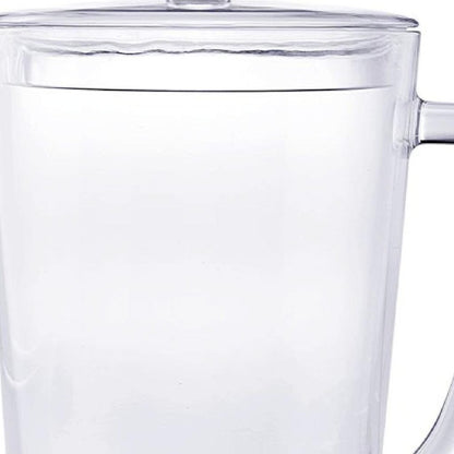 2.75 Quart Clear and Blue Acrylic Pitcher