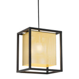 Gold and Black Geometric Metal Ceiling Light