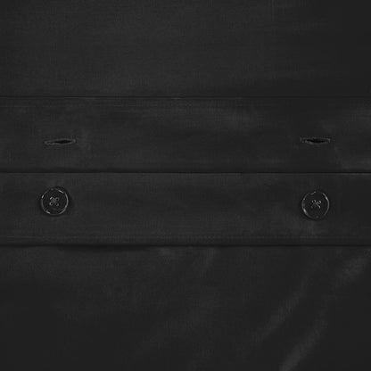Black Queen Cotton Blend 650 Thread Count Washable Duvet Cover Set