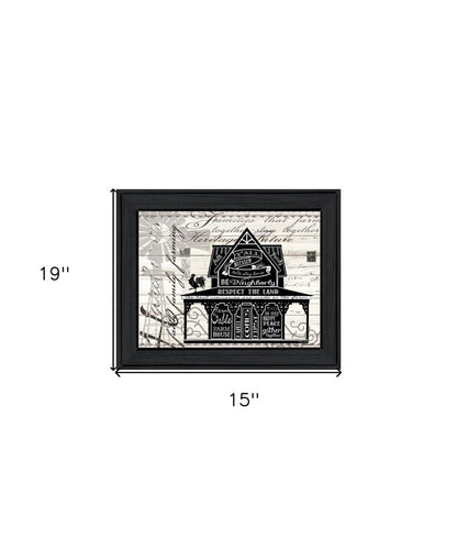 Y'ALL BLESSED FARMHOUSE Black Framed Print Wall Art
