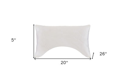 Cotton Wool Hypoallergenic Ergonomic Standard Size Bed Pillow