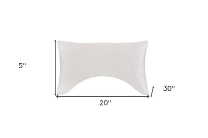 Cotton Wool Hypoallergenic Ergonomic Queen Size Bed Pillow