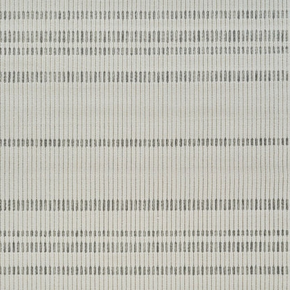 3' X 5' Cream and Beige Striped Distressed Indoor Outdoor Area Rug